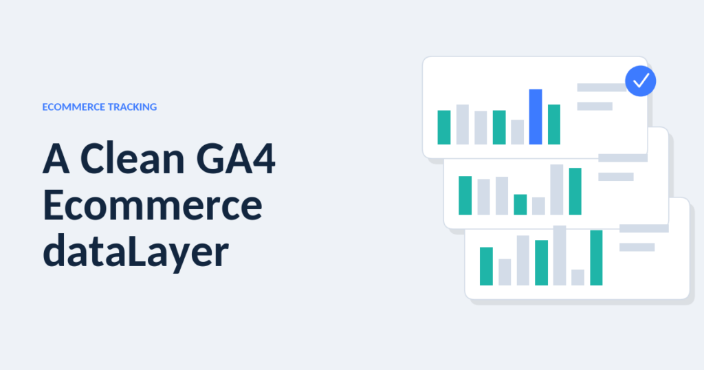 Illustration of a shopping cart sending structured data into a tag manager